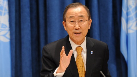 Le secrétaire général de l'ONU Ban Ki-Moon