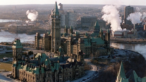 La Colline du Parlement à Ottawa