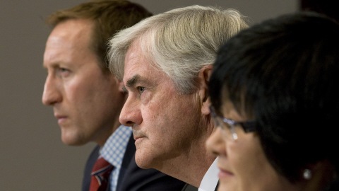 Les ministres MacKay, Cannon et Oda