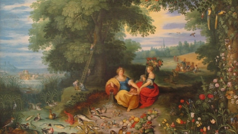 Allégorie de la terre et de l'eau, du peintre flamand Jan Brueghel dit le Jeune.