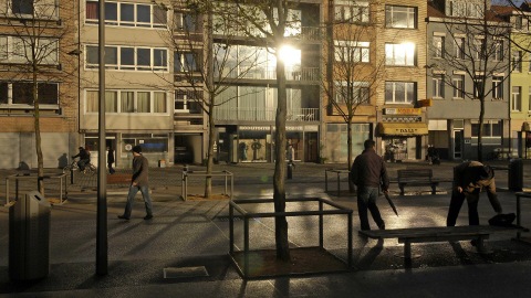 Un des lieux, à Anvers, où des présumés terroristes ont été interpellés.