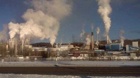 L'usine de Tembec à Témiscaming