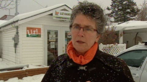 La candidate Liz Hanson