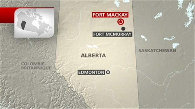 Carte de Fort McKay en Alberta