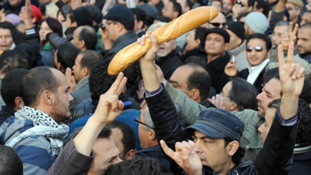 Une manifestation à Tunis, le 27 décembre