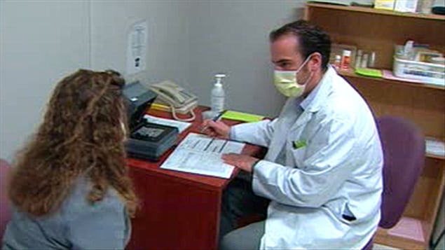 Clinique temporaire de grippe