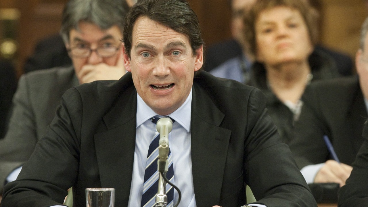 Pierre Karl Péladeau lors de son témoignage en commission parlementaire