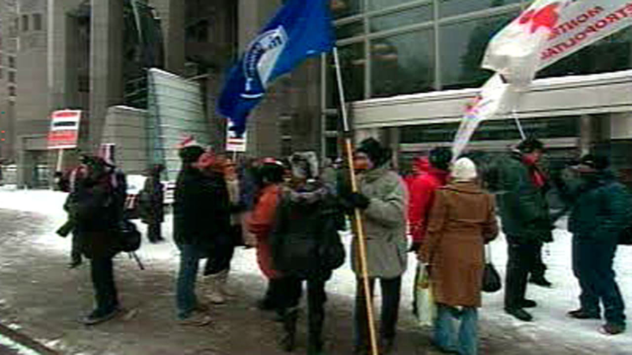 Manifestation à Montréal pour la démocratie en Égypte