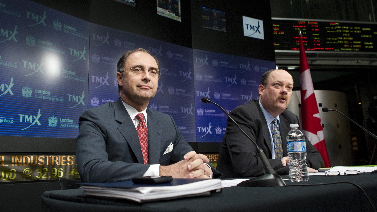 Les PDG Xavier Rolet et Thomas Kloet