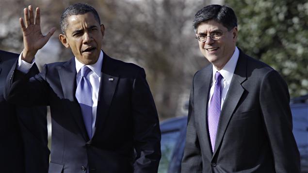 Barack Obama et Jack Lew, directeur du budget 