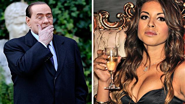 Silvio Berlusconi et Karima El Mahroug, surnommée Ruby