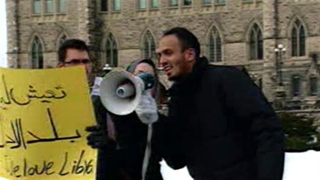 Manifestation d'appui au peuple libyen à Ottawa