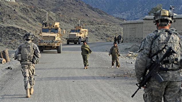 Des soldats américains patrouillent dans la province de Kunar, le 14 décembre 2009.