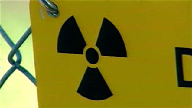 Logo d'avertissement de matériel nucléaire