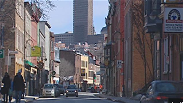 Quartier Saint-Sauveur en basse-ville de Québec