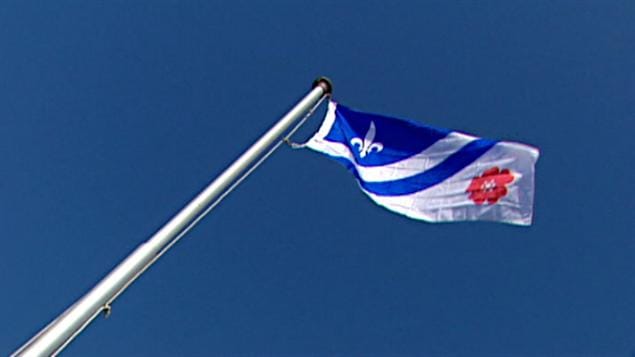 Le drapeau franco-albertain