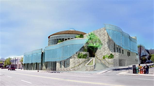 L'architecte Douglas Cardinal et son fils Bret ont dessiné les plans d'agrandissement du centre Wabano.