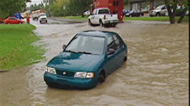 Inondation de la rivière Lorette