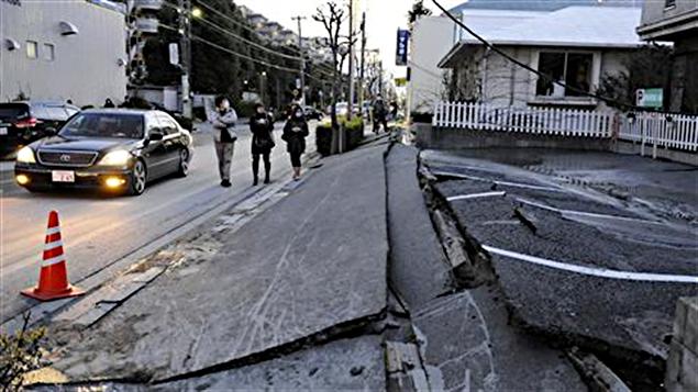 Conséquences du séisme dans la ville de Urayasu