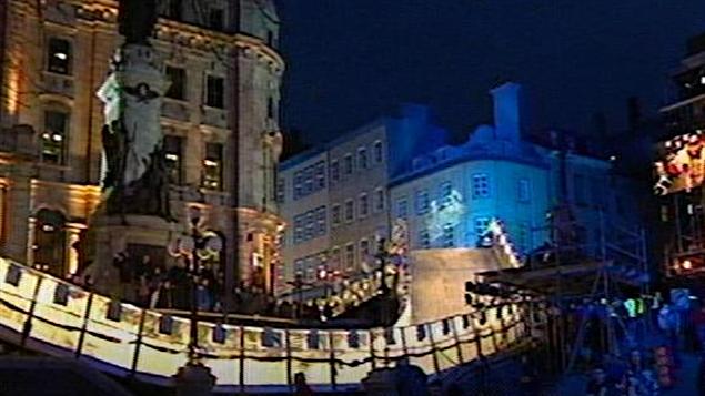 Installations du Red Bull Crashed Ice