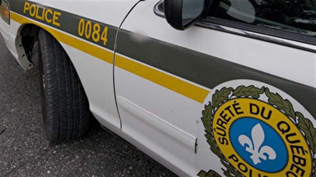 Détail d'une voiture de la Sûreté du Québec