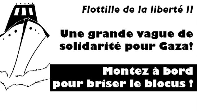 Une illustration sur le site Bateau canadien pour Gaza
