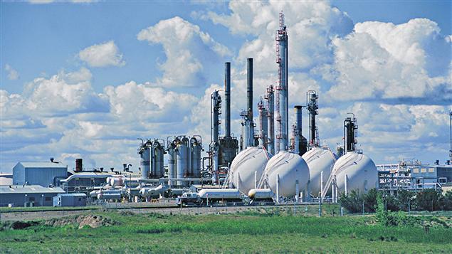 L'usine de Conoco Phillips Empress, en Alberta, produit 2,4 milliards de pieds cubes de gaz naturel chaque jour.