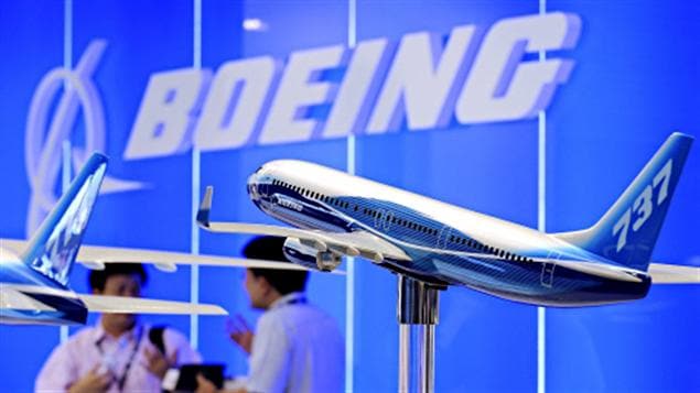 Modèle du prochain Boeing 737, présenté au Salon de l'aéronautique de Singapour.