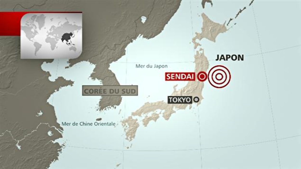 Séisme et alerte au tsunami au Japon RadioCanada