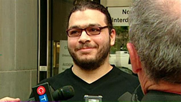 Abdullah Khadr à la suite de sa libération le 4 août 2010.