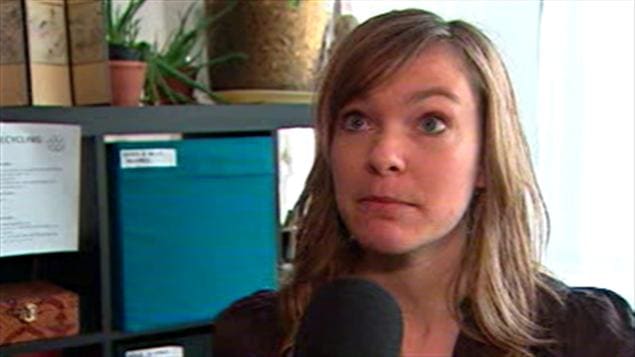 Valérie Lavigne, porte-parole de la coalition La CSST pour les travailleuses et travailleurs domestiques