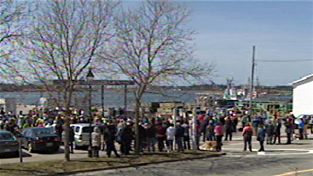 Manifestation à Yarmouth