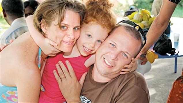 Sophie et David Barlagne et leur fille Rachel