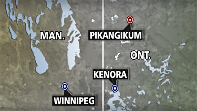 La réserve de Pikangikum en Ontario.