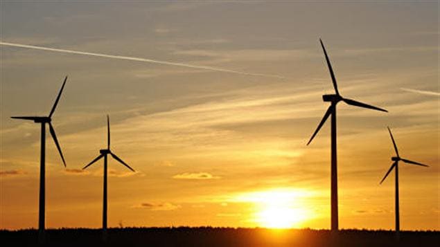 Des éoliennes