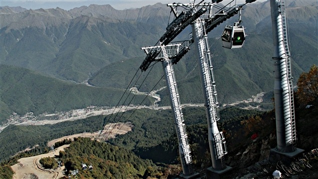 Les montagnes de Krasnaya Polyana, près de Sotchi
