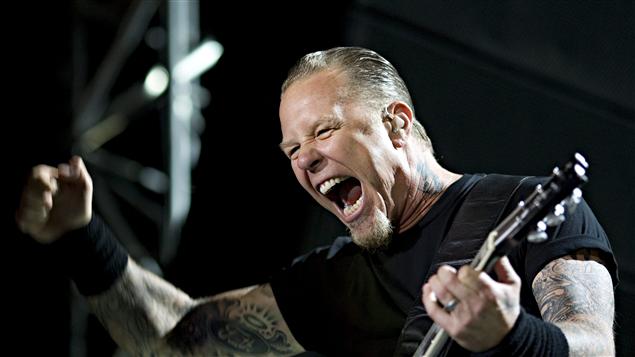Le chanteur et guitariste de Metallica James Hetfield 
