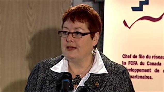 Marie-France Kenny, présidente de la Fédération des communautés francophones et acadienne.