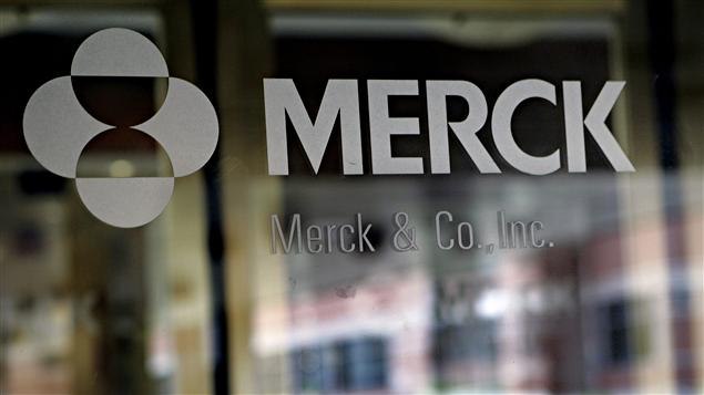 Logo de Merck à son siège social du New Jersey