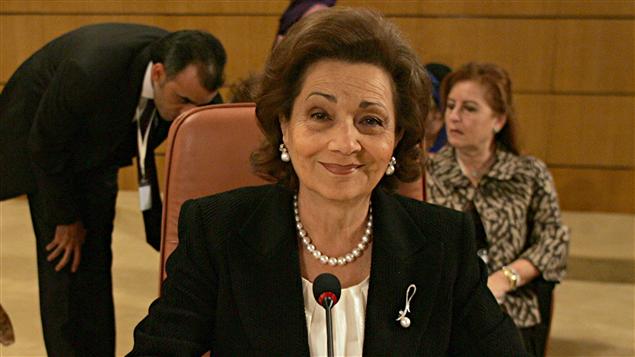 Suzanne Moubarak à Tunis, en 2010.