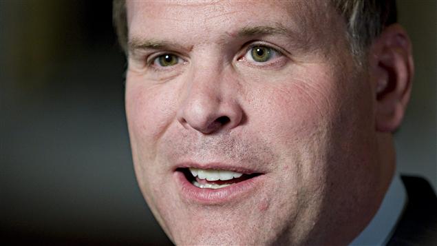 John Baird, leader parlementaire du gouvernement conservateur, en conférence de presse à Ottawa, le 16 mai 2011