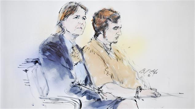 Jared Loughner, accompagné de son avocate, Judy Clark