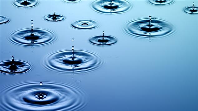 Des gouttes d'eau