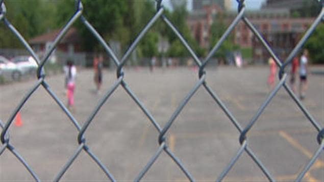 La cour de l'école Eymard de Sherbrooke