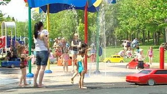 Parc d'eau du Parc du centenaire à Moncton, N.-B.