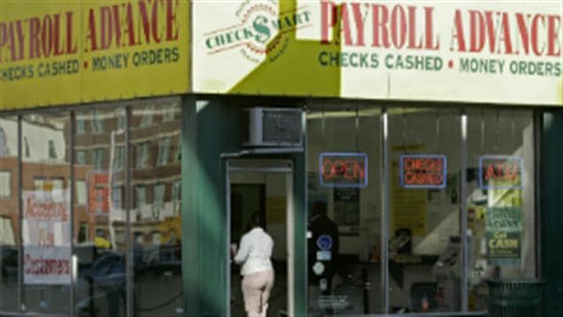 Un établissement de prêt sur salaire