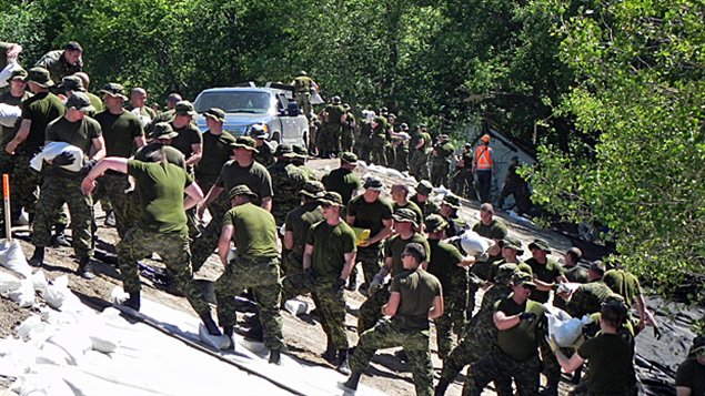 Les militaires déployés à Souris