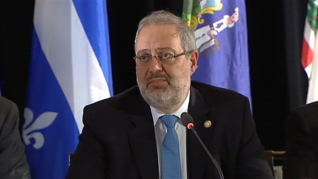 Le ministre de l'Environnement du Québec, Pierre Arcand