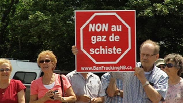 Manifestation contre le gaz de schiste