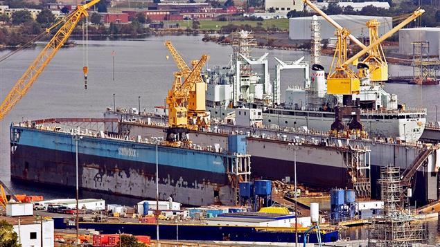 Le chantier naval Irving à Halifax